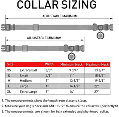 Waterproof Dog Collar Heavy Duty Adjustable for Medium Dogs M Size Glow in Dark - Shop Rite Pro