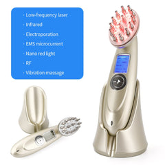 Electric Laser Hair Growth Comb Infrared EMS RF Vibration Massager Microcurrent Hair Care Hair Loss Treatment Hair Regrowth - Shop Rite Pro