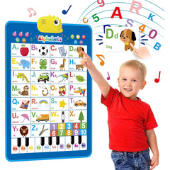 Alphabet Learning Wall Chart with Batteries Included