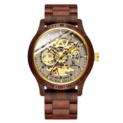 Classic Wooden Men's Mechanical Watch - Shop Rite Pro