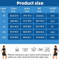 Sauna Suit For Women Weight Loss Workout Sweat Vest Waist Trainer Plus Size Shirt Gym Slimming Shapewear Full Body