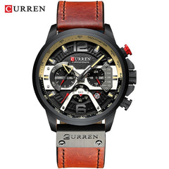 Military Leather Chronograph Wristwatch - Shop Rite Pro