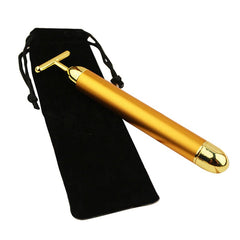 Energy 24K Gold T Beauty Bar Facial Roller Massager - Shop Rite Pro