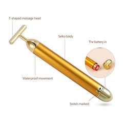 Energy 24K Gold T Beauty Bar Facial Roller Massager - Shop Rite Pro