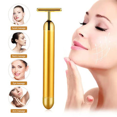 Energy 24K Gold T Beauty Bar Facial Roller Massager - Shop Rite Pro