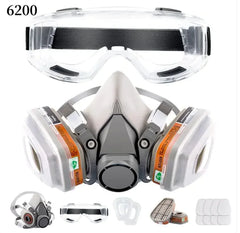 6200 Half Face Gas Mask with Filters