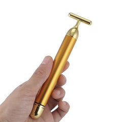 Energy 24K Gold T Beauty Bar Facial Roller Massager - Shop Rite Pro